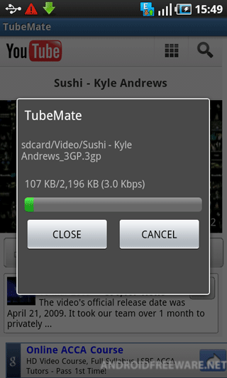 tubemate app for android 2.3